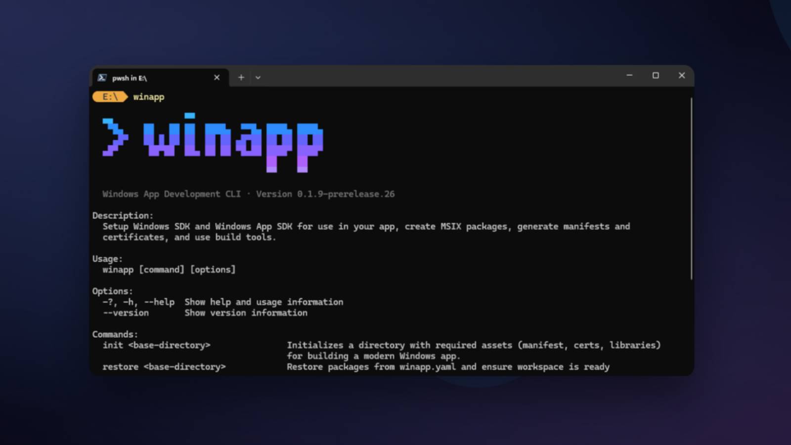 WinApp CLI: Unifying Windows Dev Tasks for Any Framework